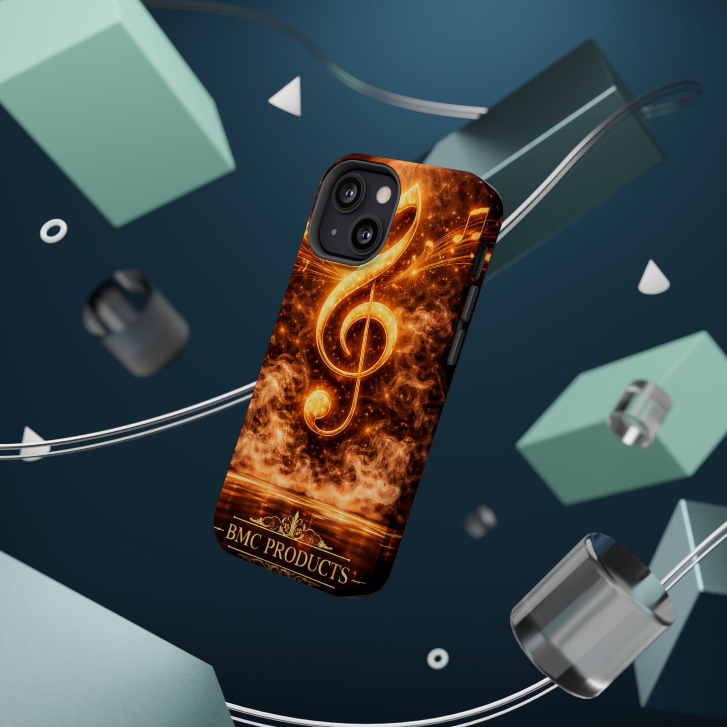 "Funda Magnética Reforzada Magnética Reforzada clave de sol 🎼🔥Donde nace una nota… nace una llama.” 🔥🎼