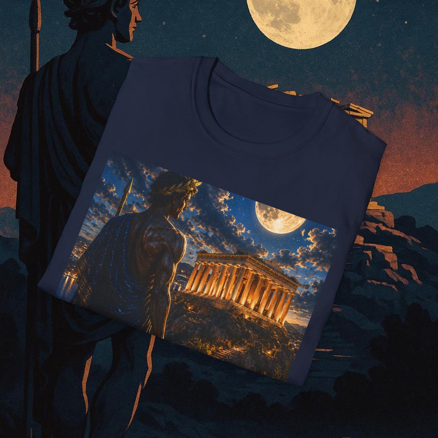 "Camiseta Grecia: Cuna de Dioses, Maravillas y Filosofía 🌊🏛️⚡"