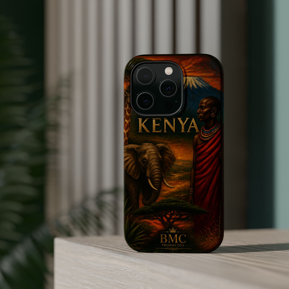 "Reinforced Magnetic Case Kenya: Wild Adventure and Land of Infinite Horizons 🦁🌄🏕️"