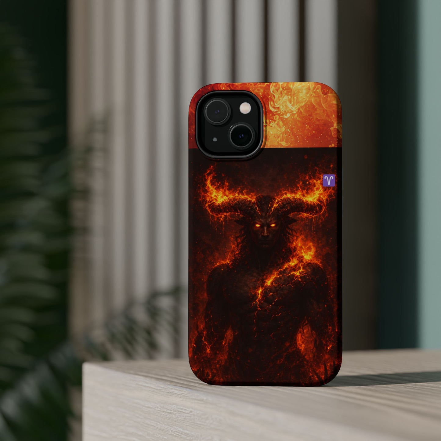 "Funda Magnética Reforzada ♈ Aries — Espíritu de fuego"