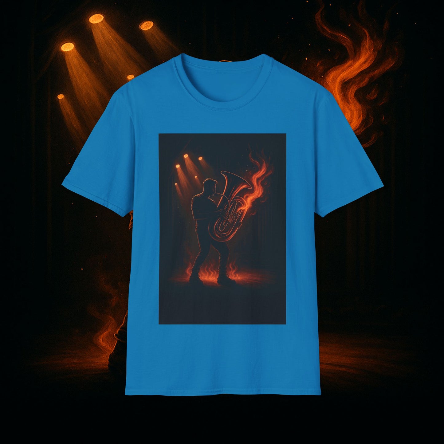 "Camiseta Tuba 🎺🔥 Cuando el alma suena, todo arde.”
