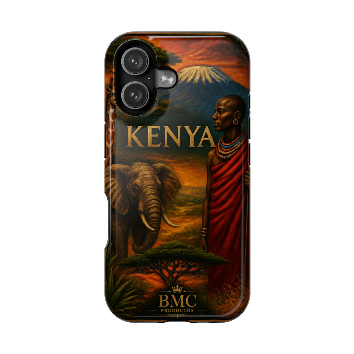 "Reinforced Magnetic Case Kenya: Wild Adventure and Land of Infinite Horizons 🦁🌄🏕️"