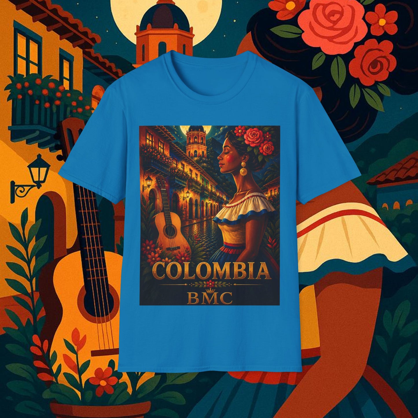 "Camiseta Colombia: Magia de Colores, Café y Tradición ☕🎨🌄"