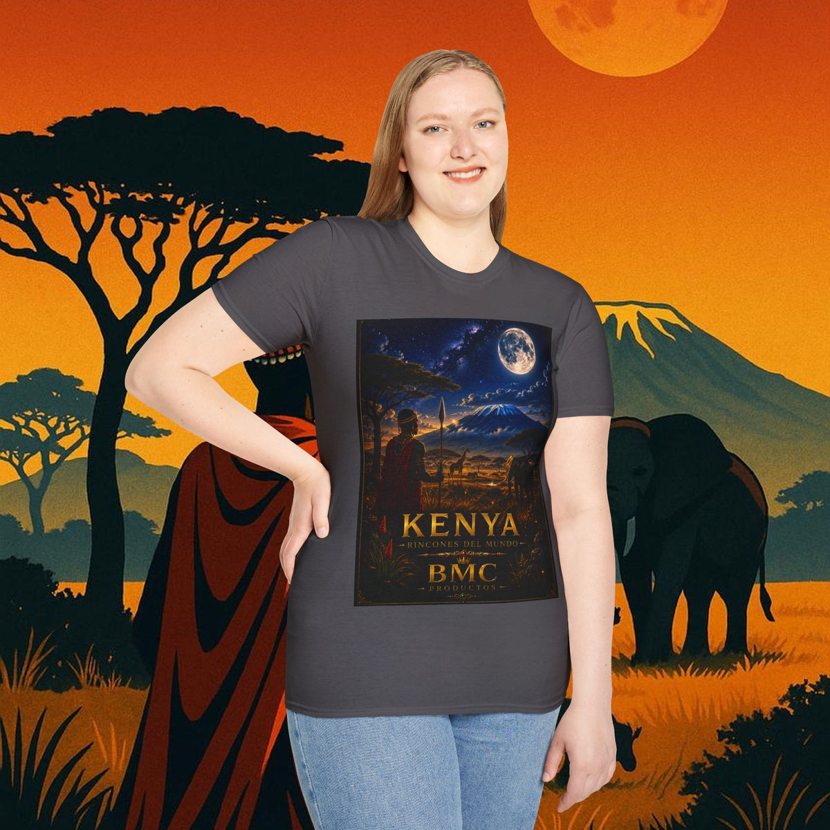"Camiseta Kenia: Aventura Salvaje y Tierra de Horizontes Infinitos 🦁🌄🏕️"