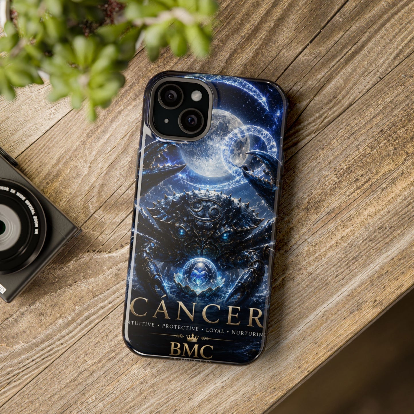 "Funda Magnética Reforzada ♋ Cáncer — Guardián de las profundidades""
