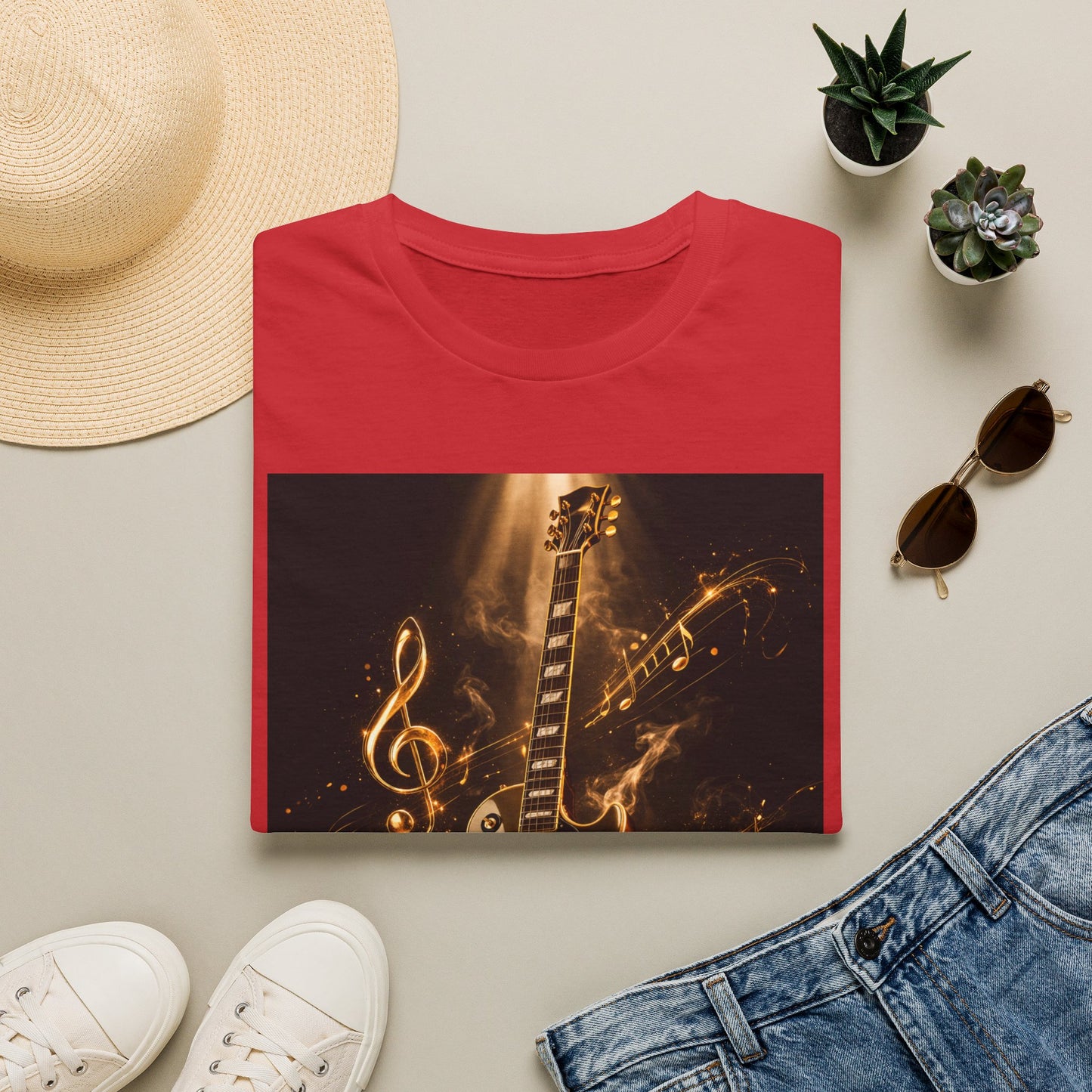 "Camiseta guitarra 🎸🔥Donde vibra una cuerda, nace una llamarada.” 🔥🎸