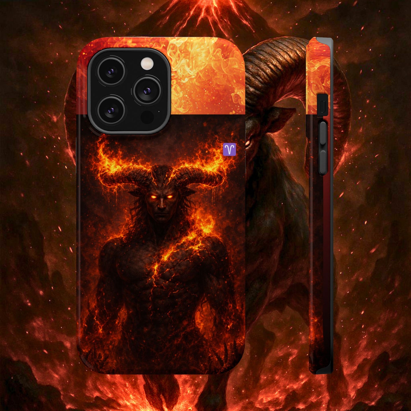 "Funda Magnética Reforzada ♈ Aries — Espíritu de fuego"