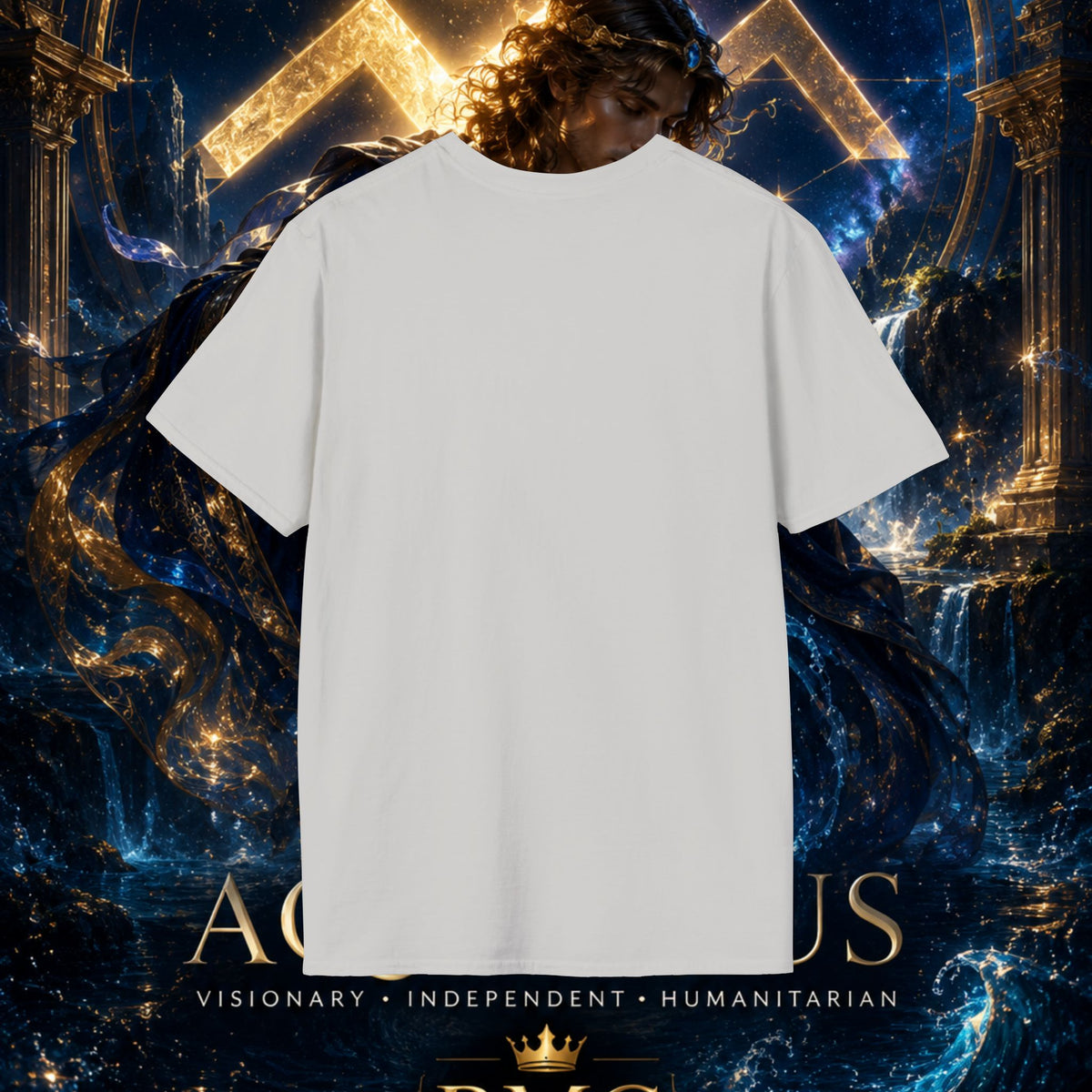 "Camiseta ♒ ACUARIO – El Visionario del Cielo y el Agua"