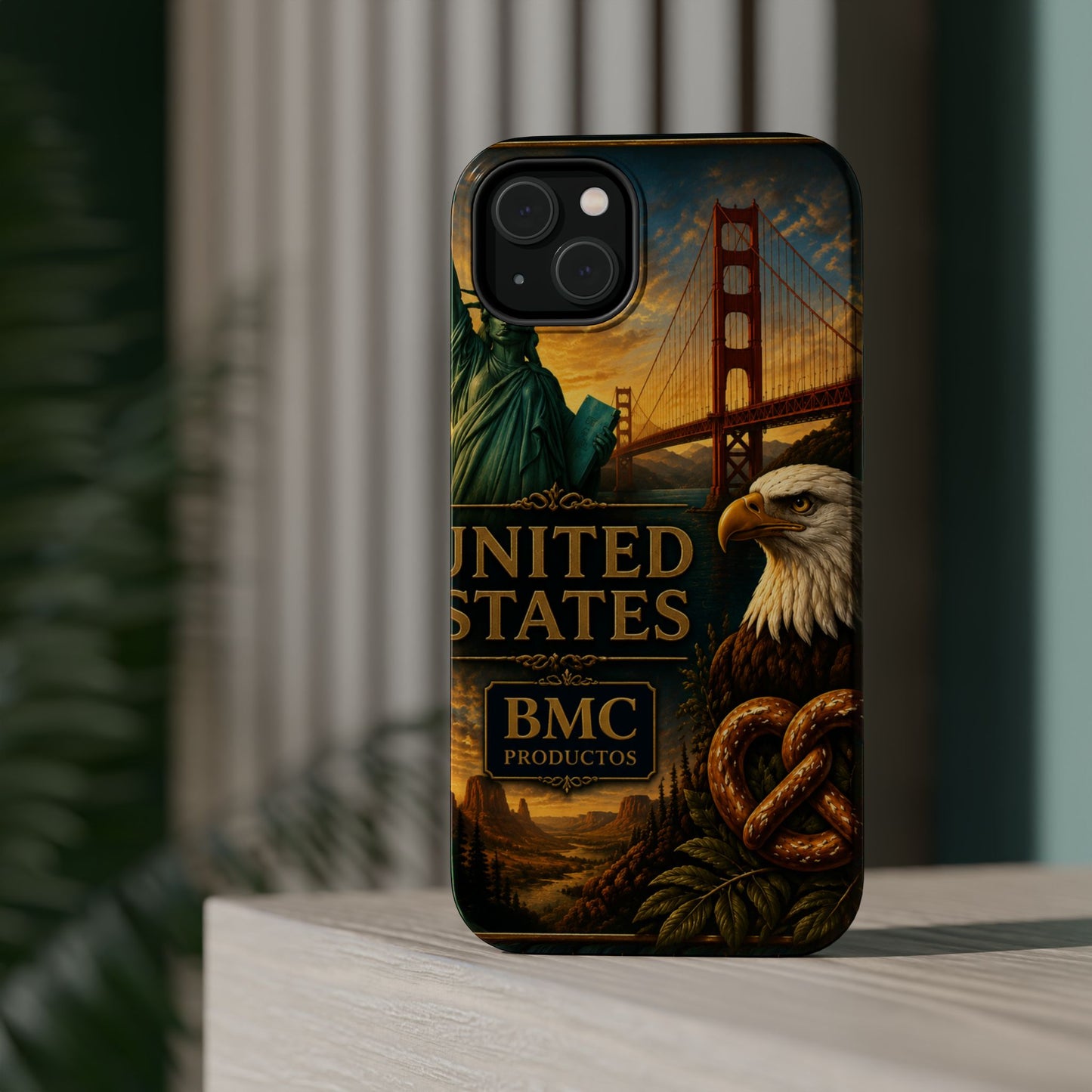 "Funda Magnética Reforzada Estados Unidos: Sueños, Libertad y Grandes Horizontes 🗽🏜️🌆"