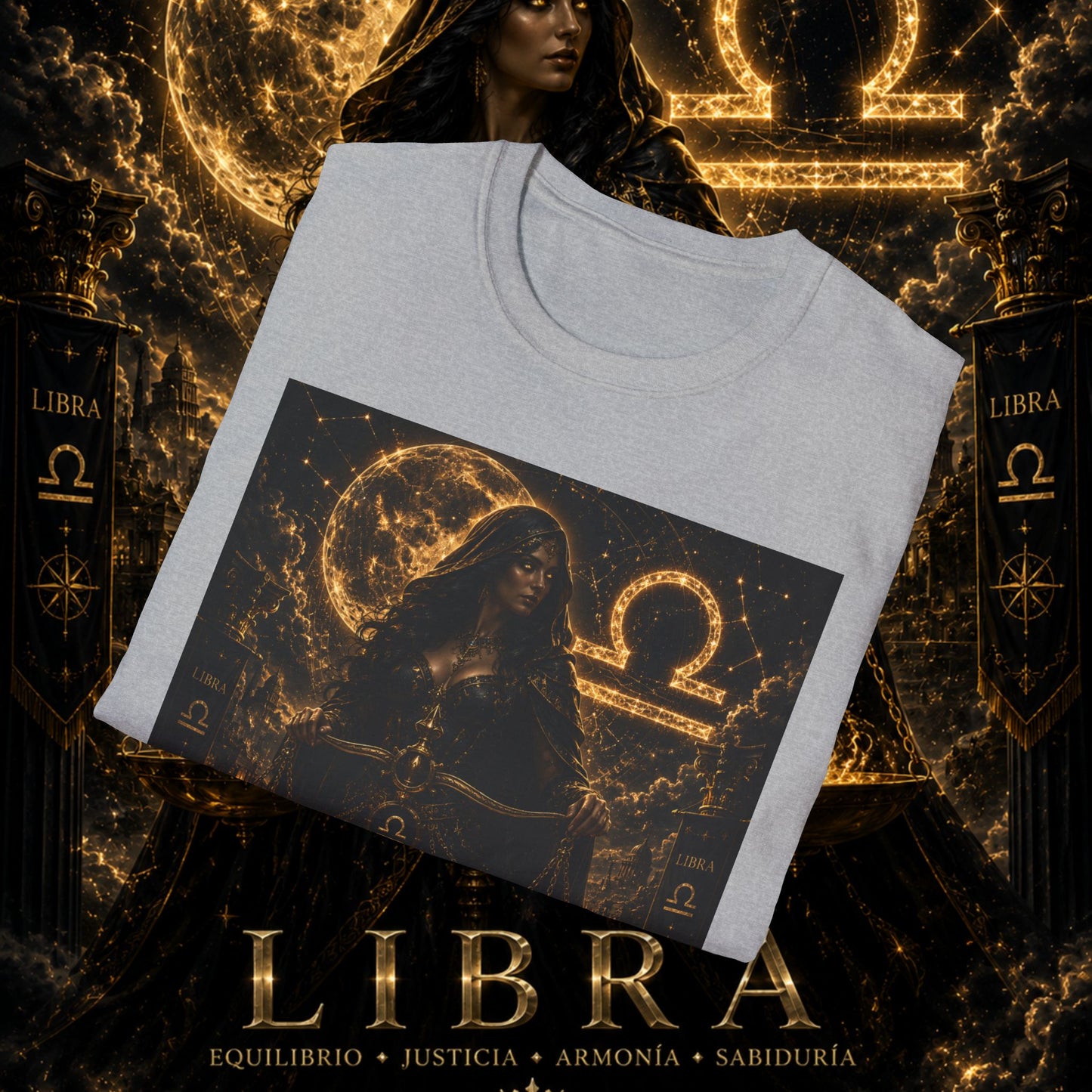 "Camiseta LIBRA – La Guardiana del Equilibrio"