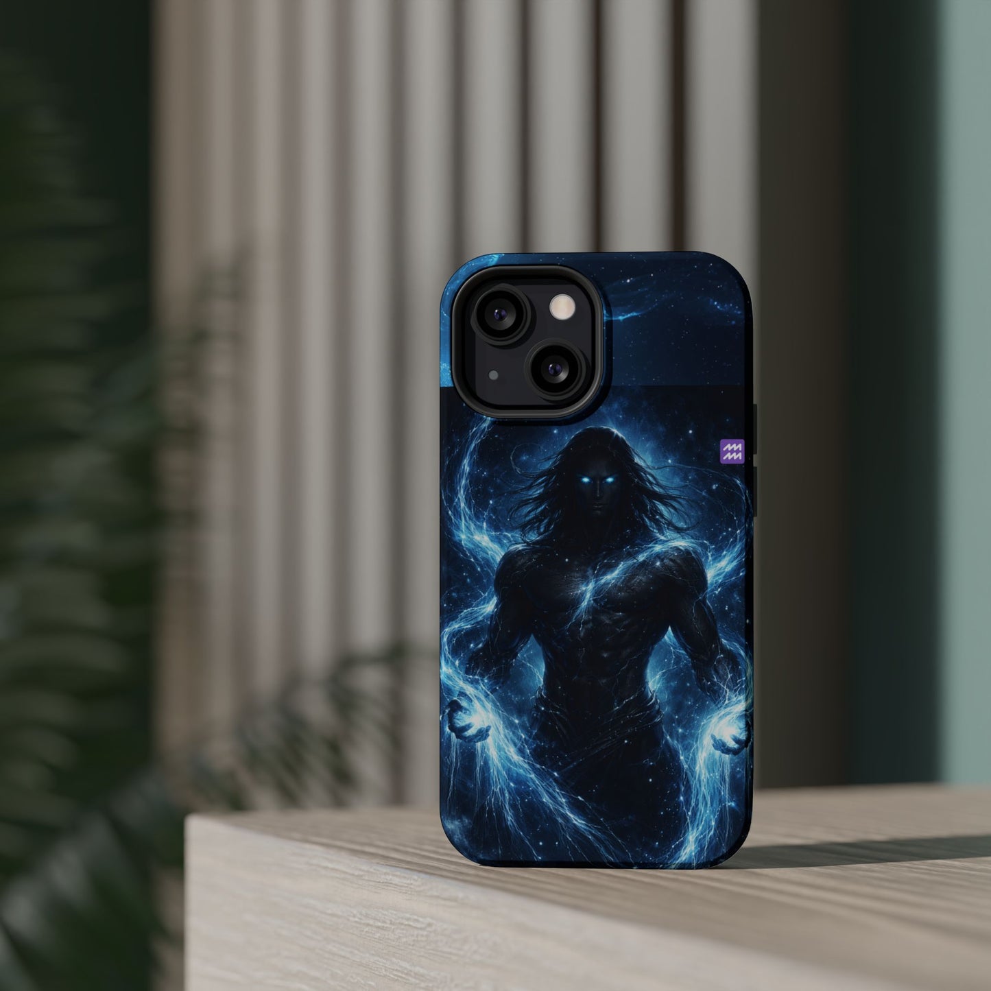 "Funda Magnética Reforzada♒ ACUARIO – El Visionario del Cielo y el Agua"