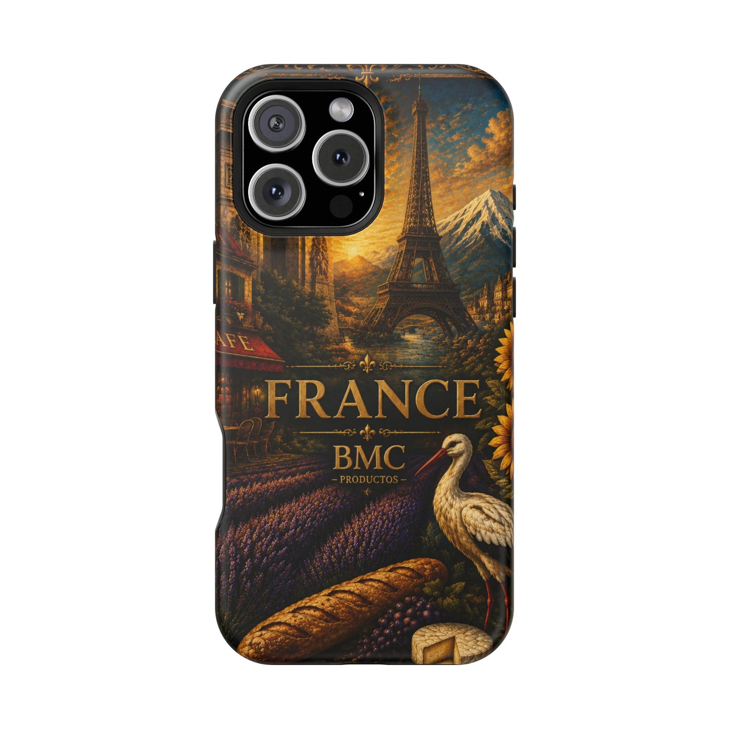 "Funda Magnética Reforzada Francia: Romance bajo la Luna 🌙🗼✨"