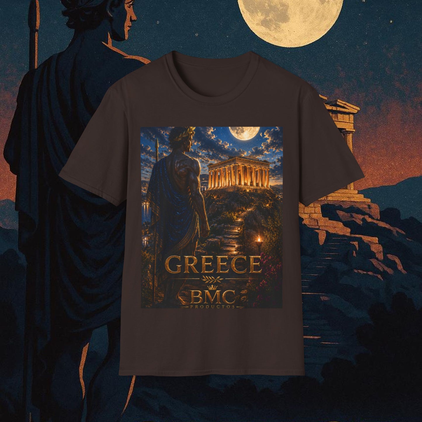 "Camiseta Grecia: Cuna de Dioses, Maravillas y Filosofía 🌊🏛️⚡"