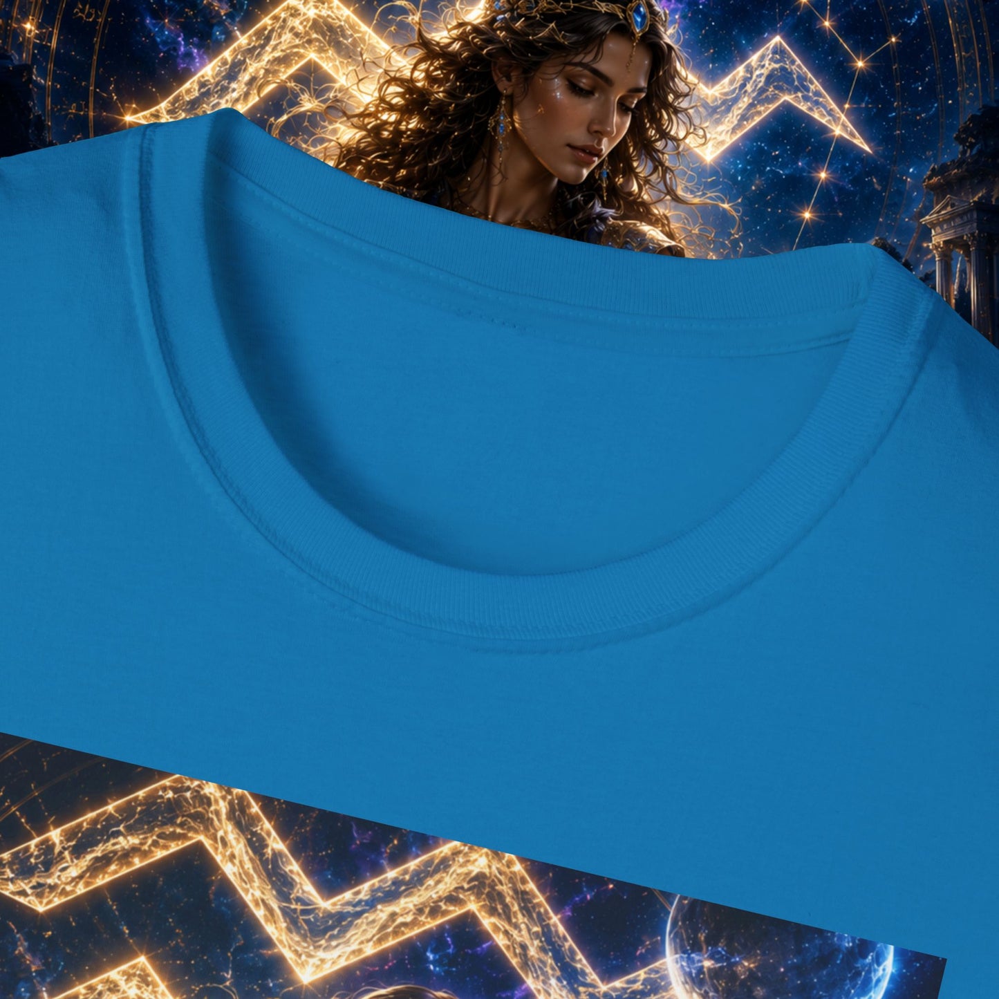 "Camiseta ♒ ACUARIO M– La Visionaria del Cielo y el Agua"