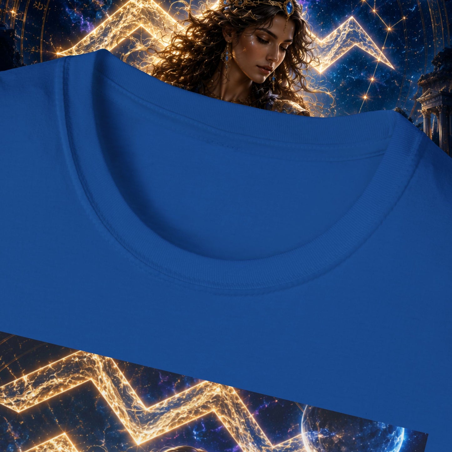 "Camiseta ♒ ACUARIO M– La Visionaria del Cielo y el Agua"