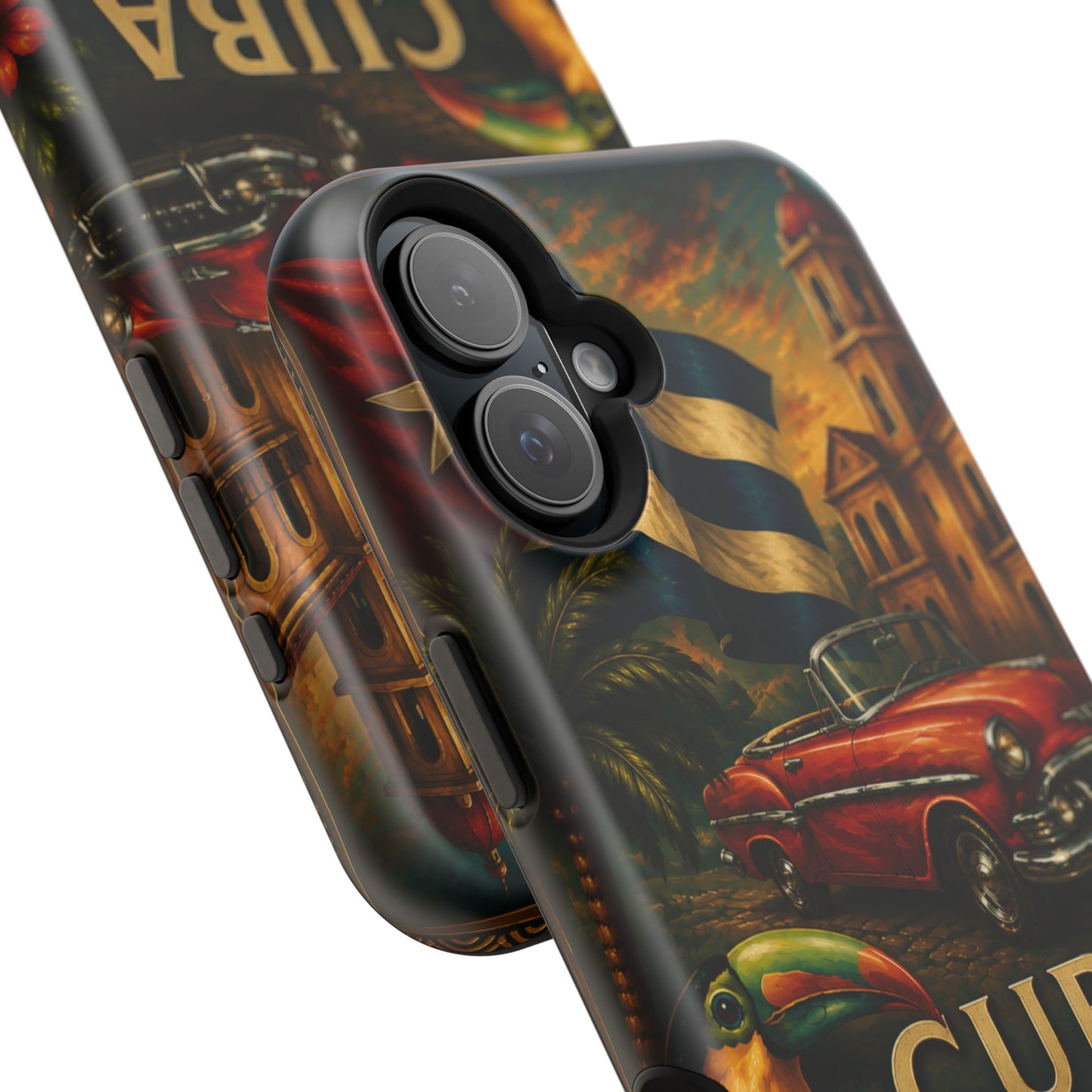 "Funda Magnética Reforzada Magnética Reforzada Cuba: Ritmo, Historia y Encanto Caribeño 🎺🚗🌴 "