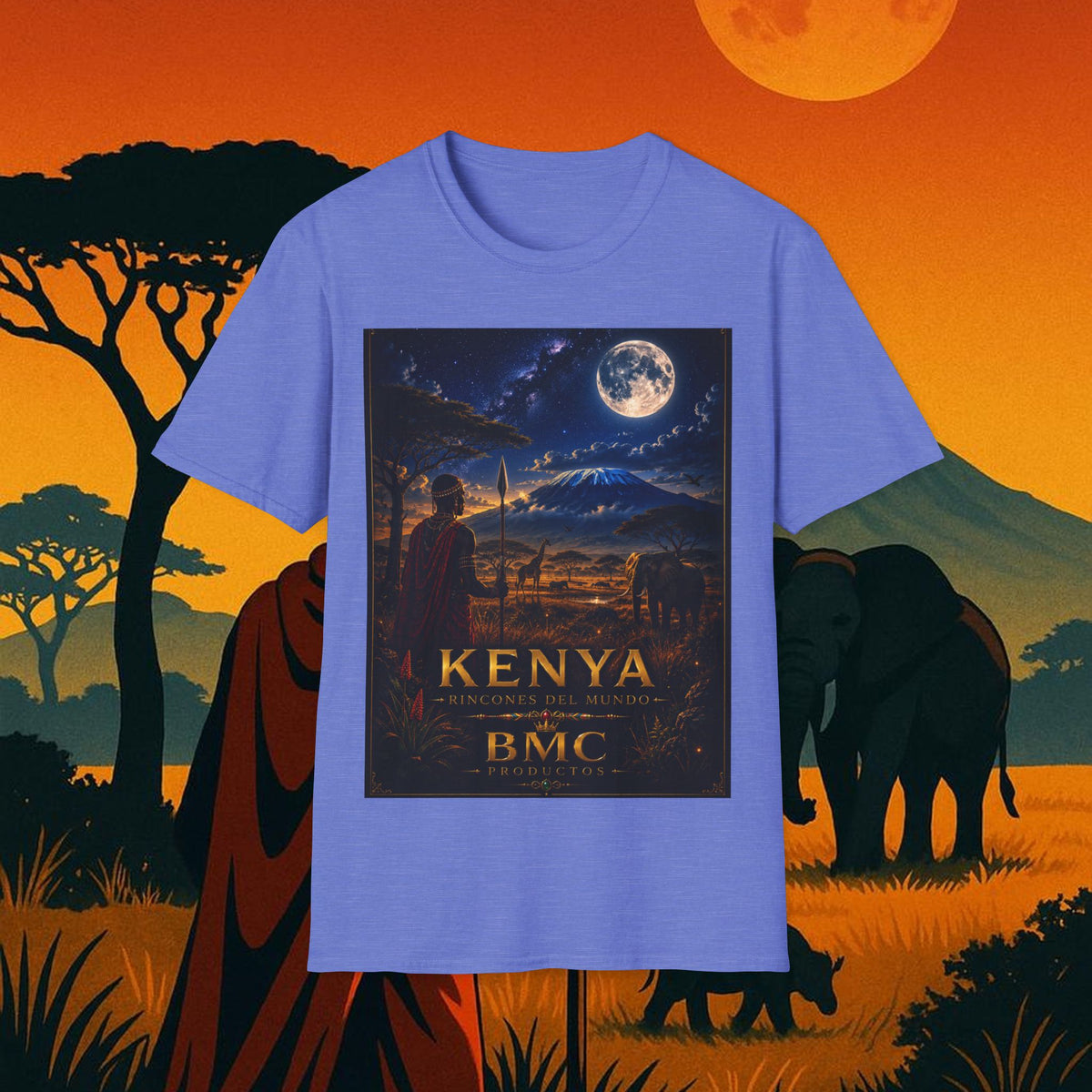 "Camiseta Kenia: Aventura Salvaje y Tierra de Horizontes Infinitos 🦁🌄🏕️"
