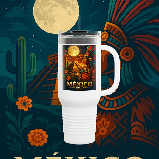 "taza de Viaje Aislada México: Tierra de Colores, Cultura y Corazón 🌵🎉🪅"
