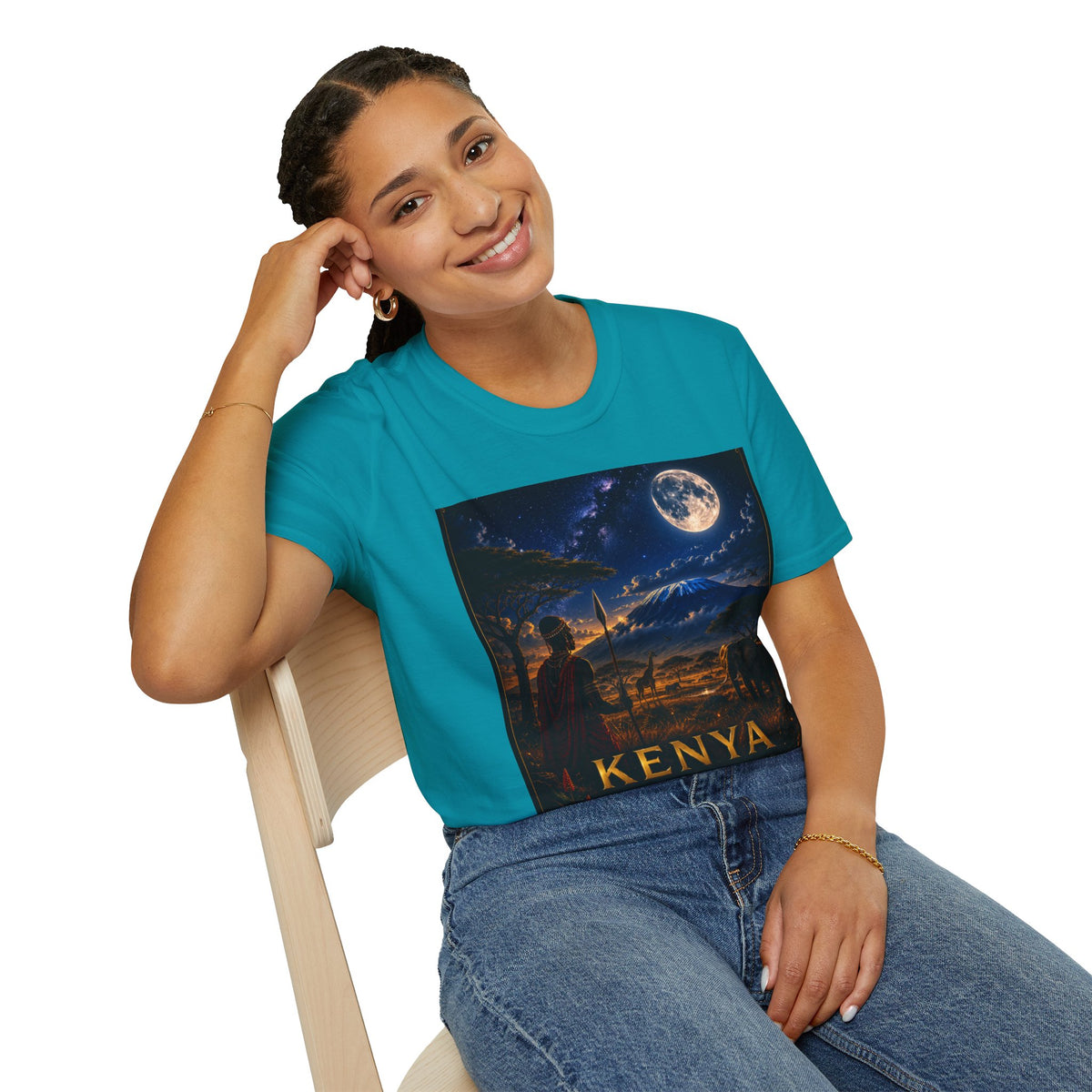 "Camiseta Kenia: Aventura Salvaje y Tierra de Horizontes Infinitos 🦁🌄🏕️"