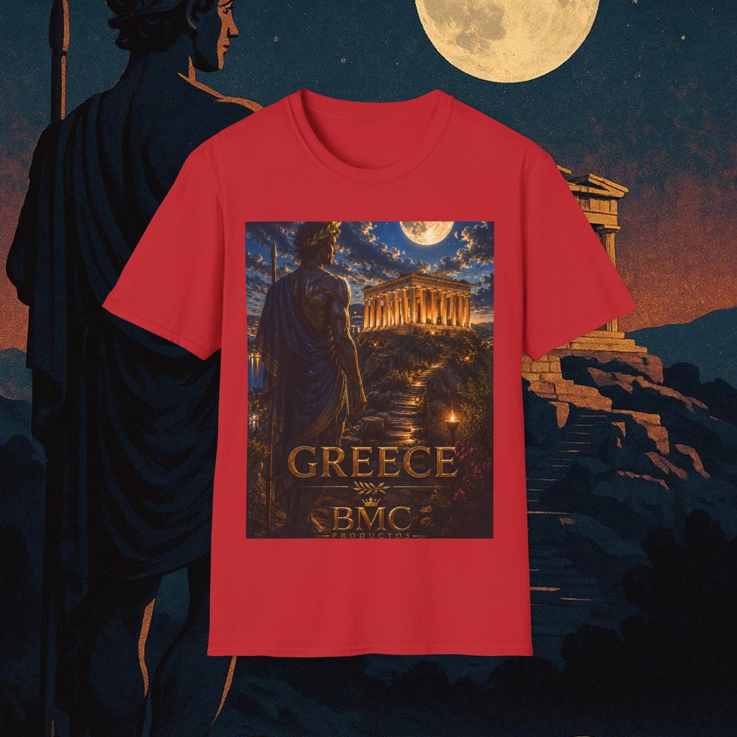 "Camiseta Grecia: Cuna de Dioses, Maravillas y Filosofía 🌊🏛️⚡"