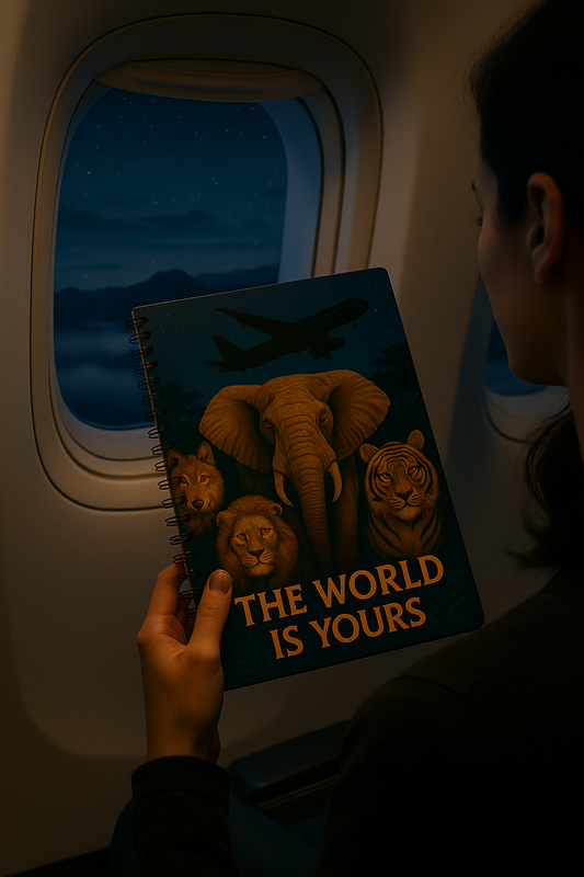 “Libreta El mundo es tuyo"🌍✨