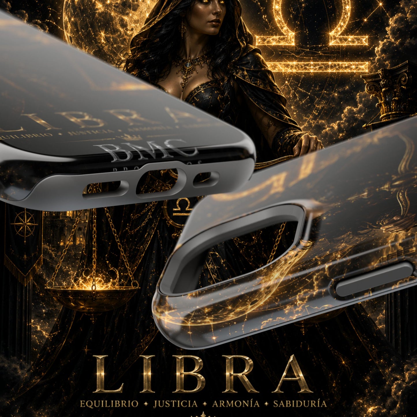 "Funda Magnética Reforzada libra– La Guardiana del Equilibrio"