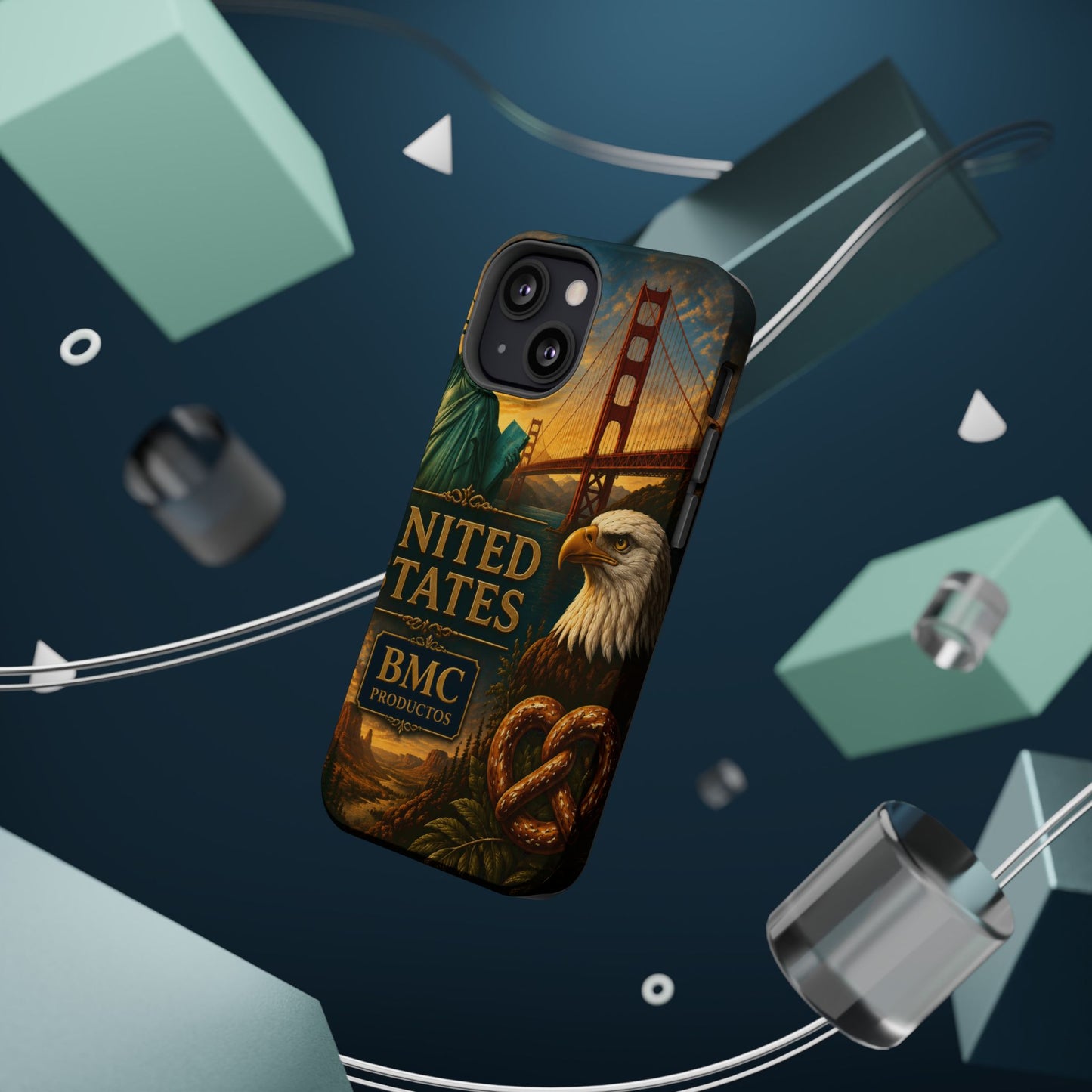 "Funda Magnética Reforzada Estados Unidos: Sueños, Libertad y Grandes Horizontes 🗽🏜️🌆"