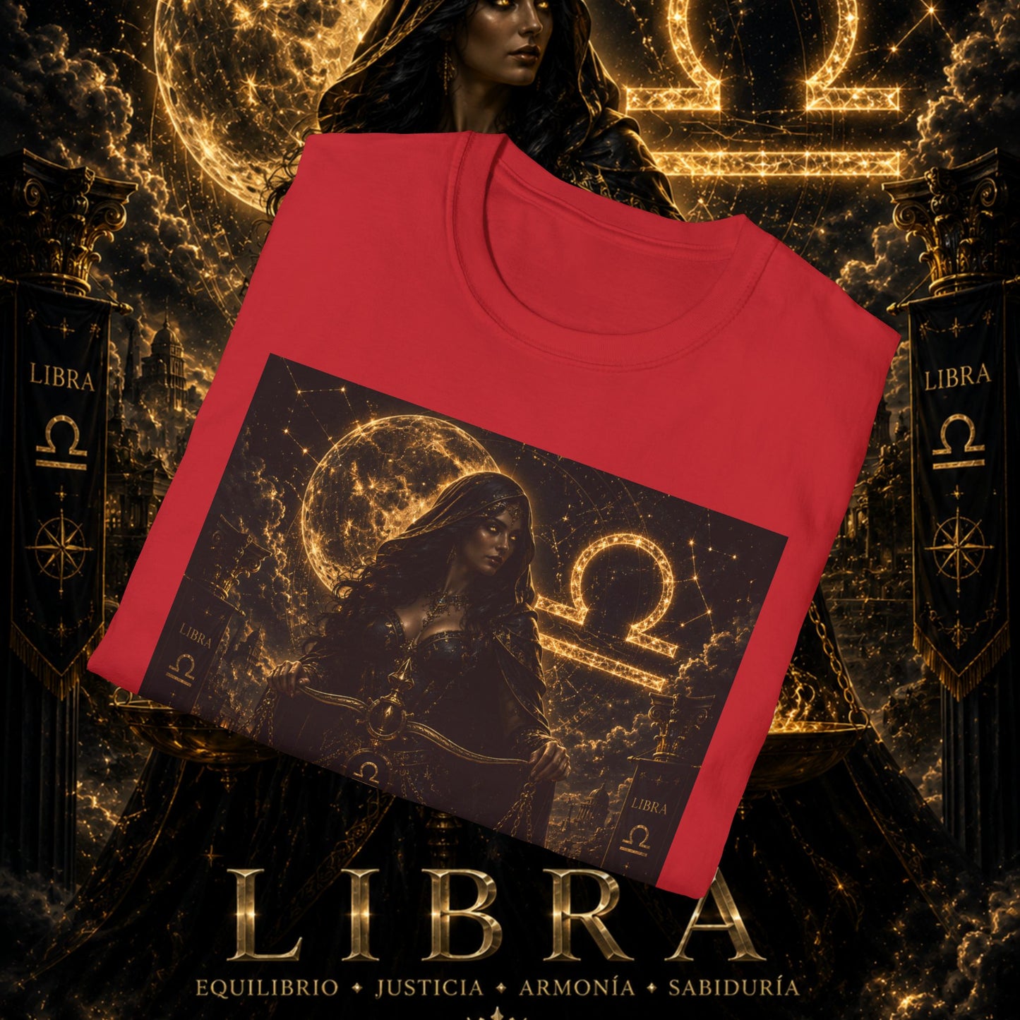 "Camiseta LIBRA – La Guardiana del Equilibrio"