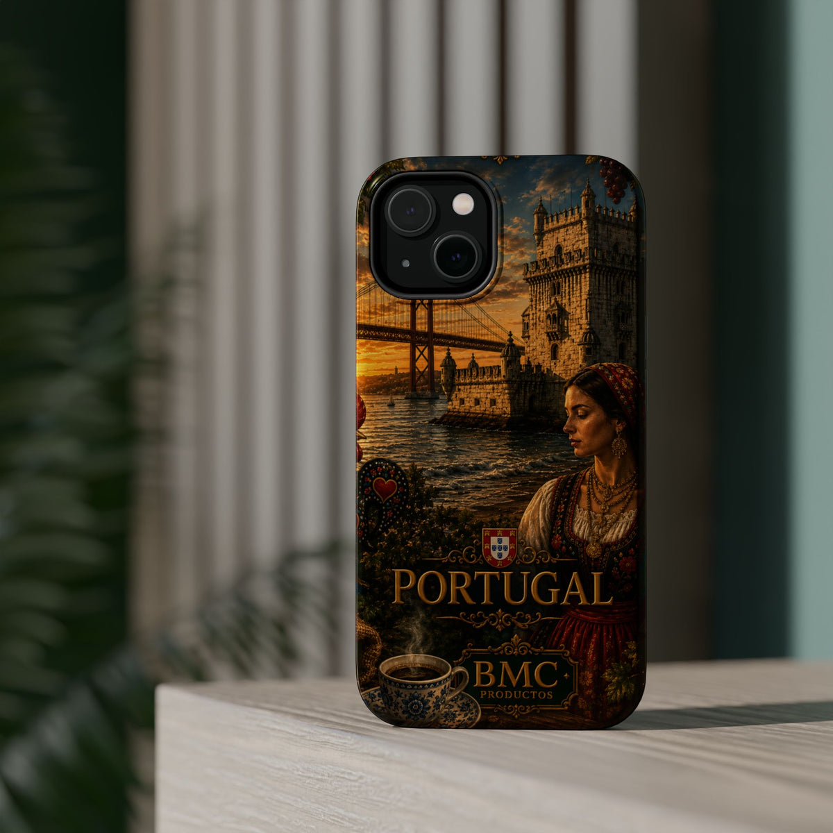 "Reinforced Magnetic Case Portugal: Atlantic Charm, Fados and Azulejos 🌊🎶🧿"
