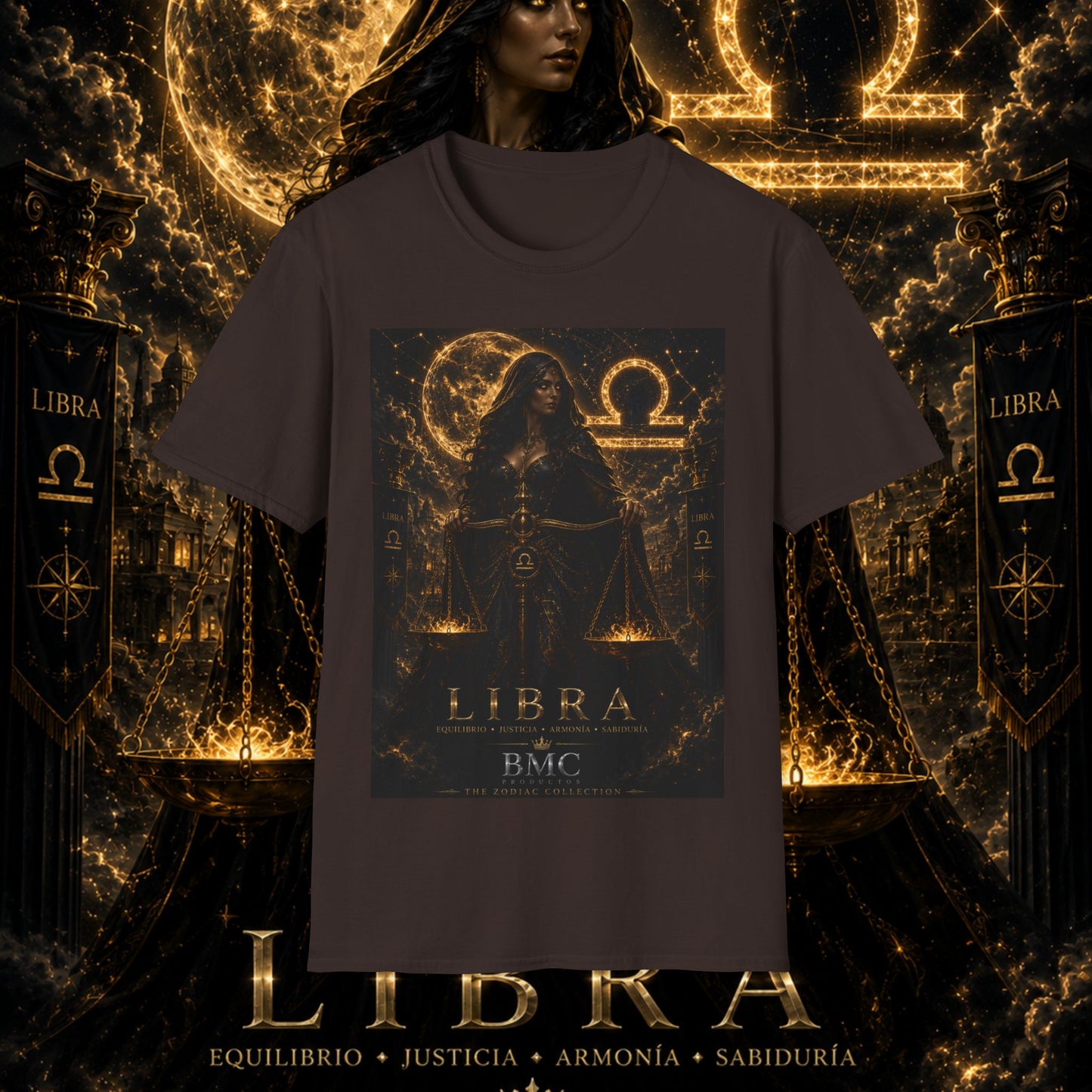 "Camiseta LIBRA – La Guardiana del Equilibrio"
