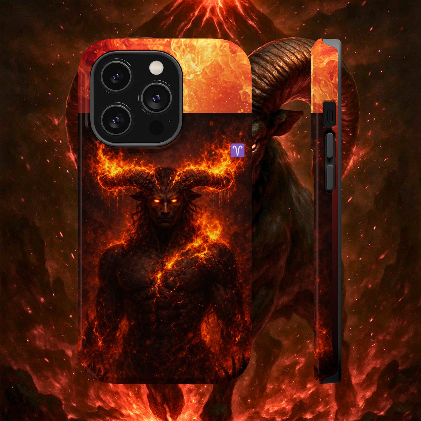 "Funda Magnética Reforzada ♈ Aries — Espíritu de fuego"