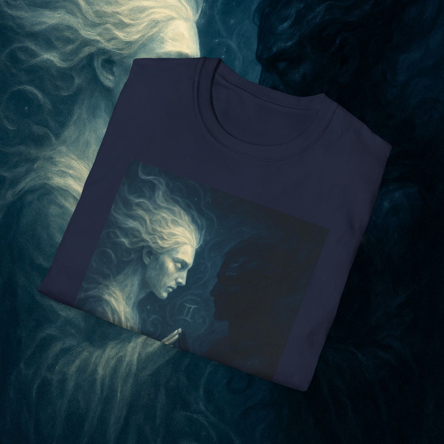 "Camiseta ♊ Géminis — Reflejo del alma dividida"