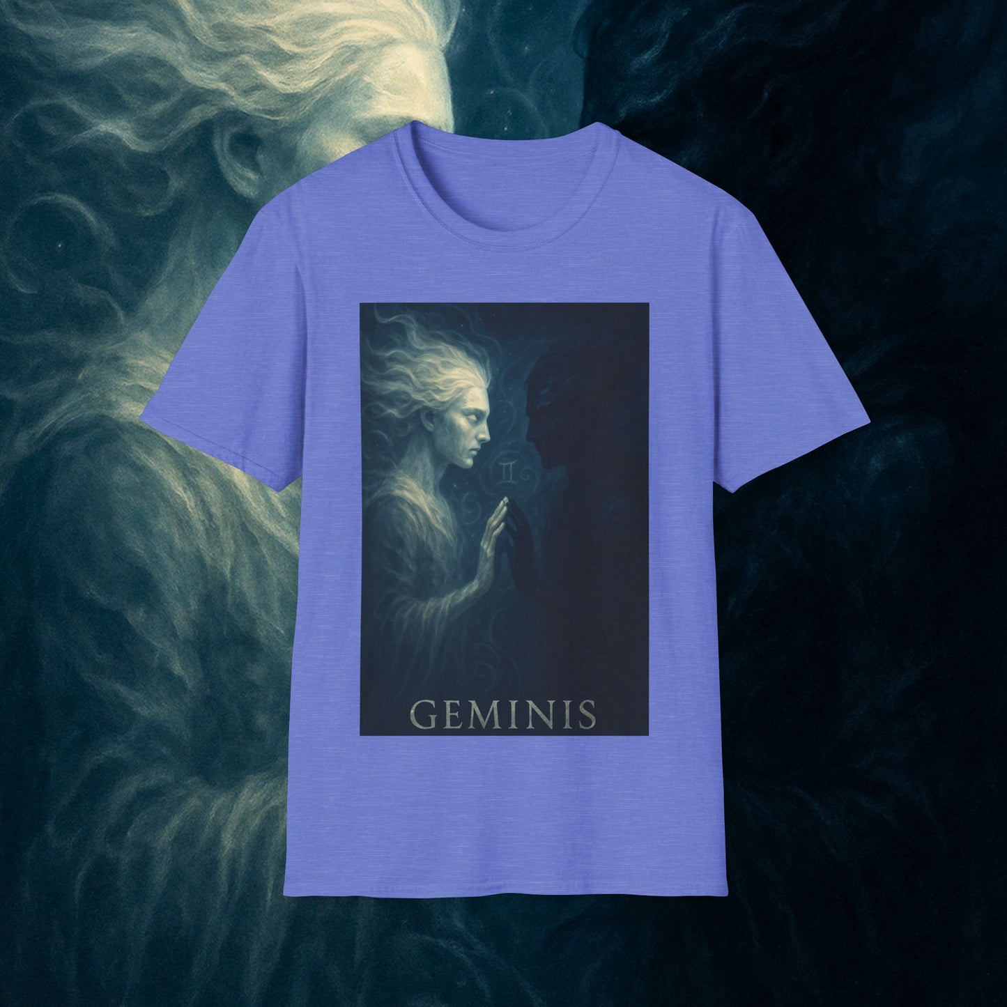 "Camiseta ♊ Géminis — Reflejo del alma dividida"