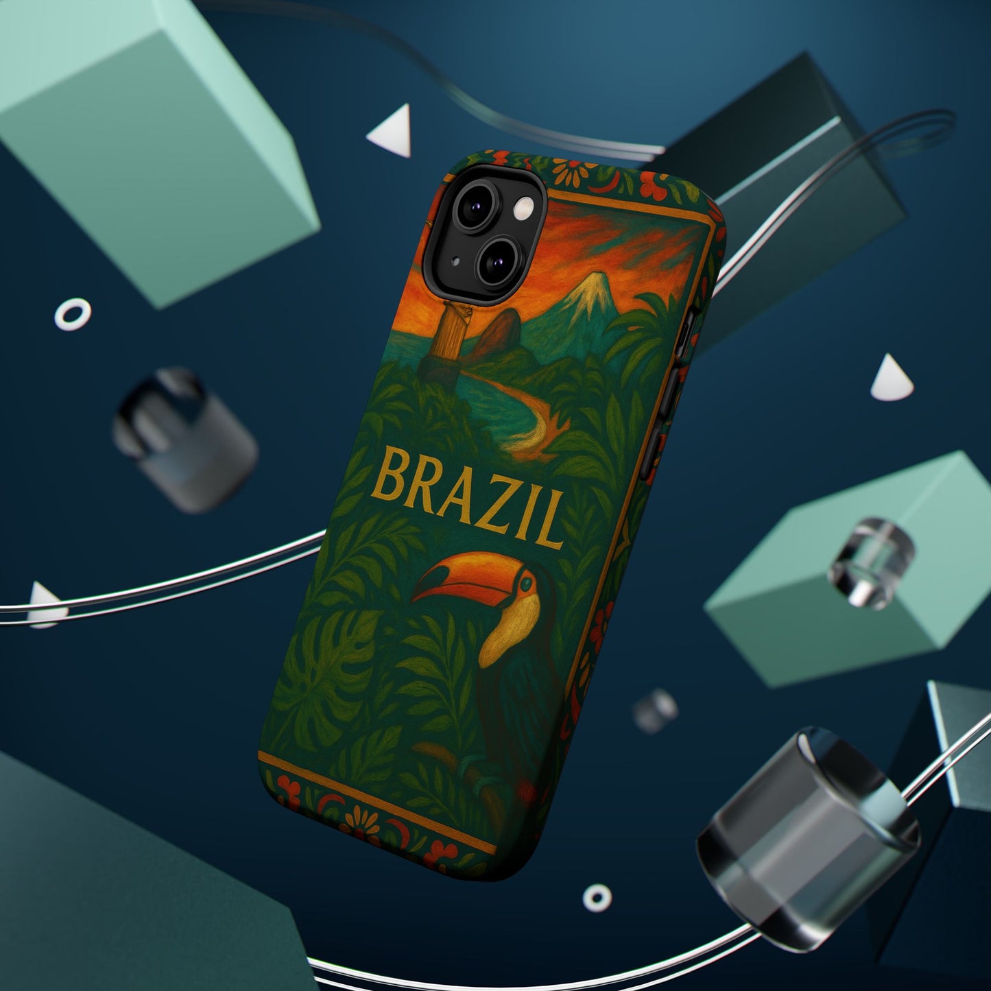 "Funda Magnética Reforzada Magnética Reforzada Brasil: Ritmo, Naturaleza y Alegría Infinita 🎶🌴🏖️"
