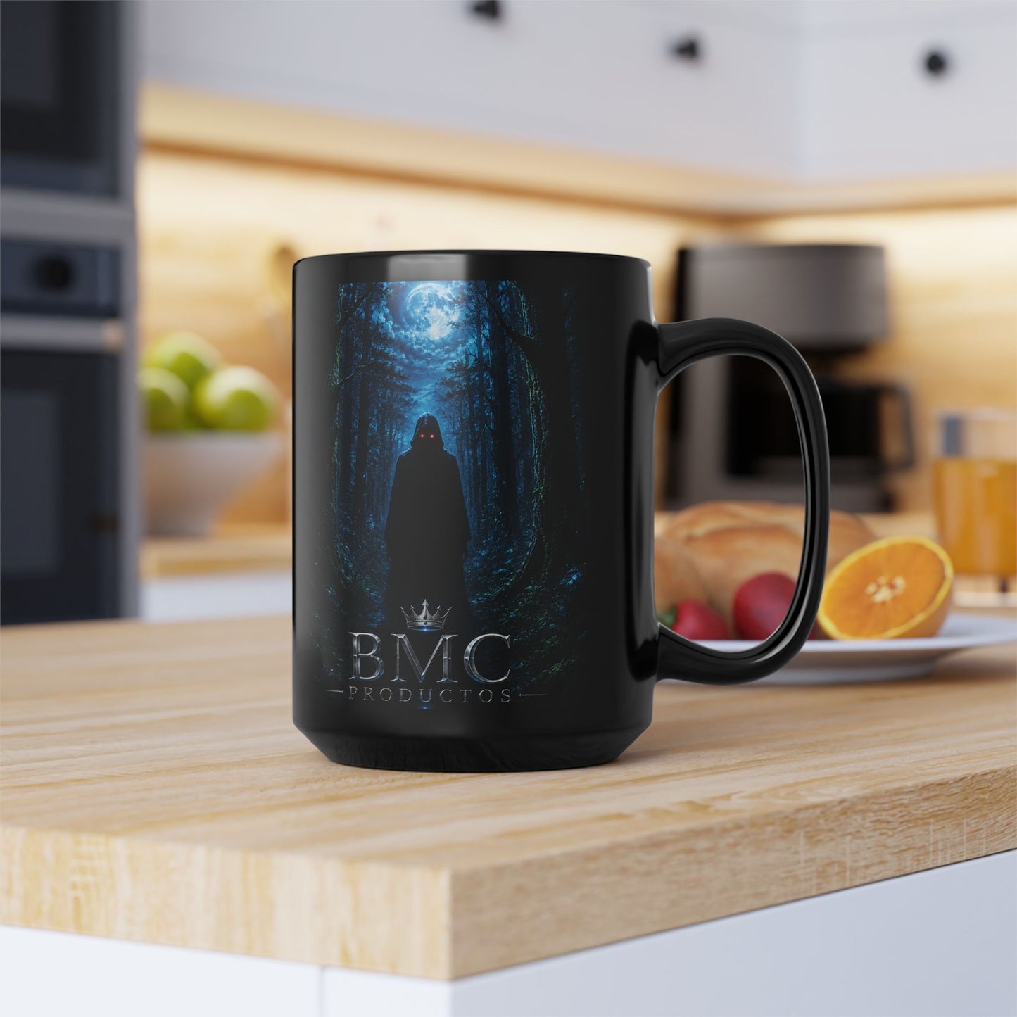 "Taza 🖤 El Vigía del Bosque Oscuro"