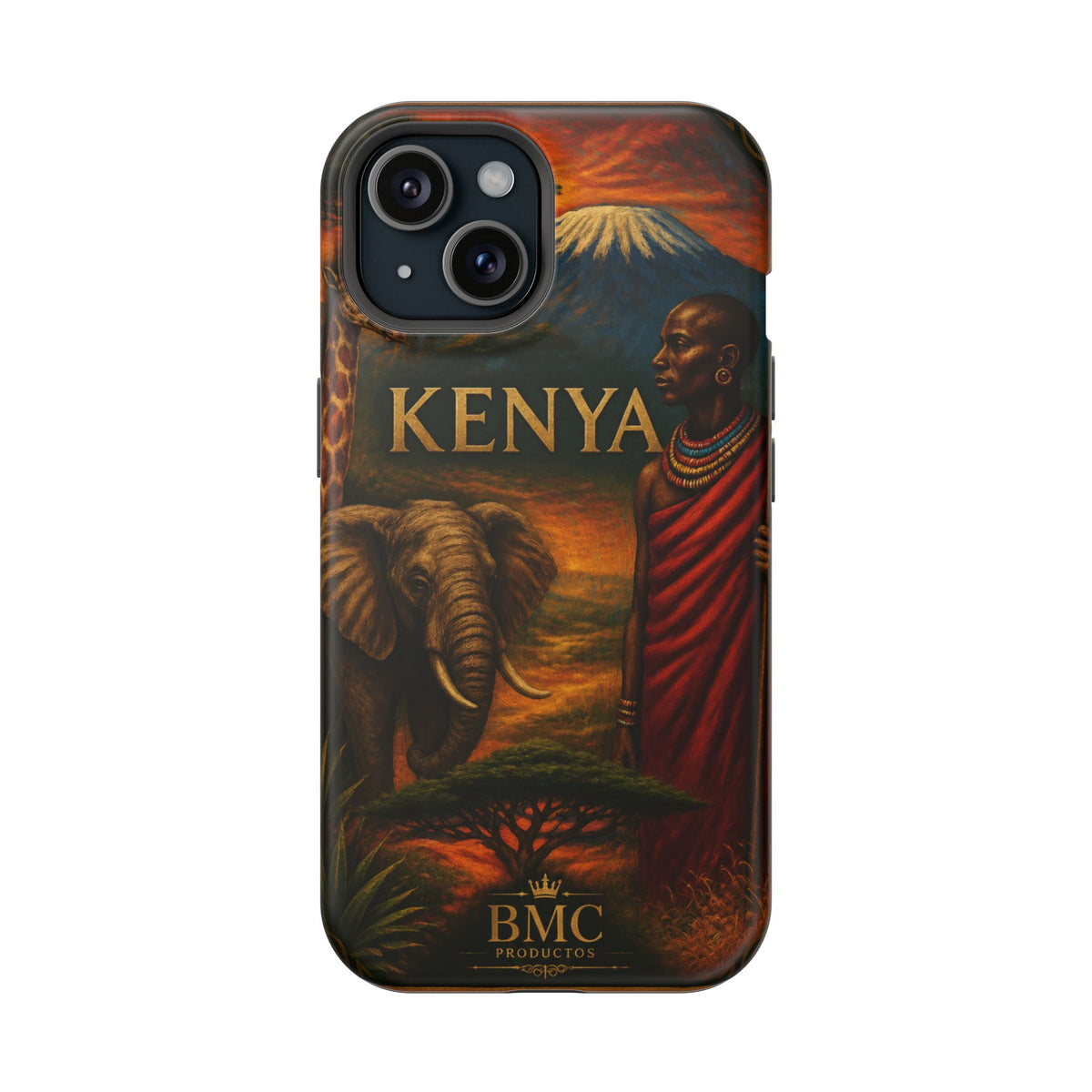 "Reinforced Magnetic Case Kenya: Wild Adventure and Land of Infinite Horizons 🦁🌄🏕️"