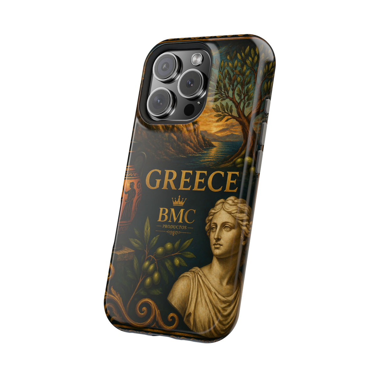 "Funda Magnética Reforzada Magnética Reforzada Grecia: Cuna de Dioses, Maravillas y Filosofía 🌊🏛️⚡"