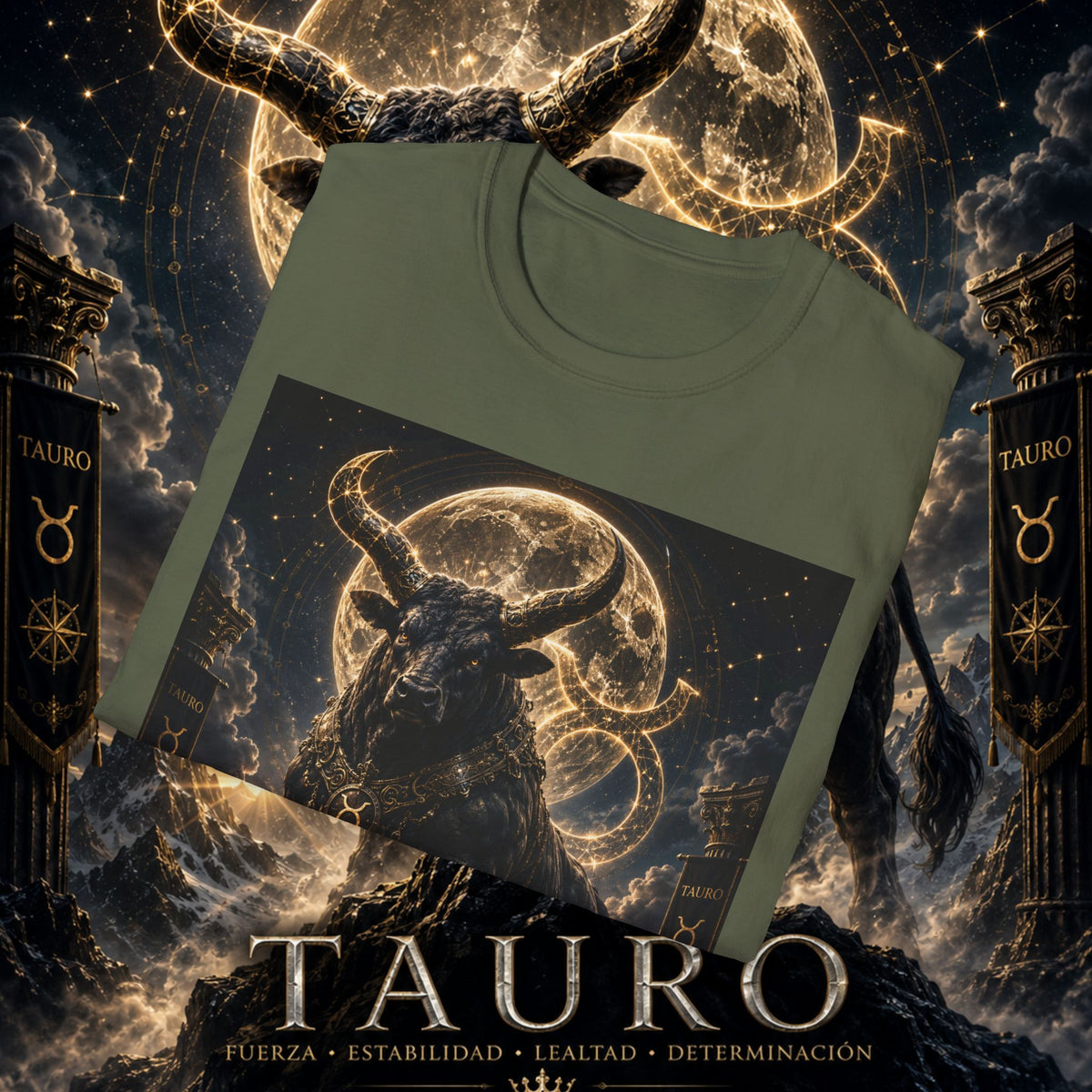 "Camiseta ♉ Tauro — Fuerza silenciosa de la tierra"