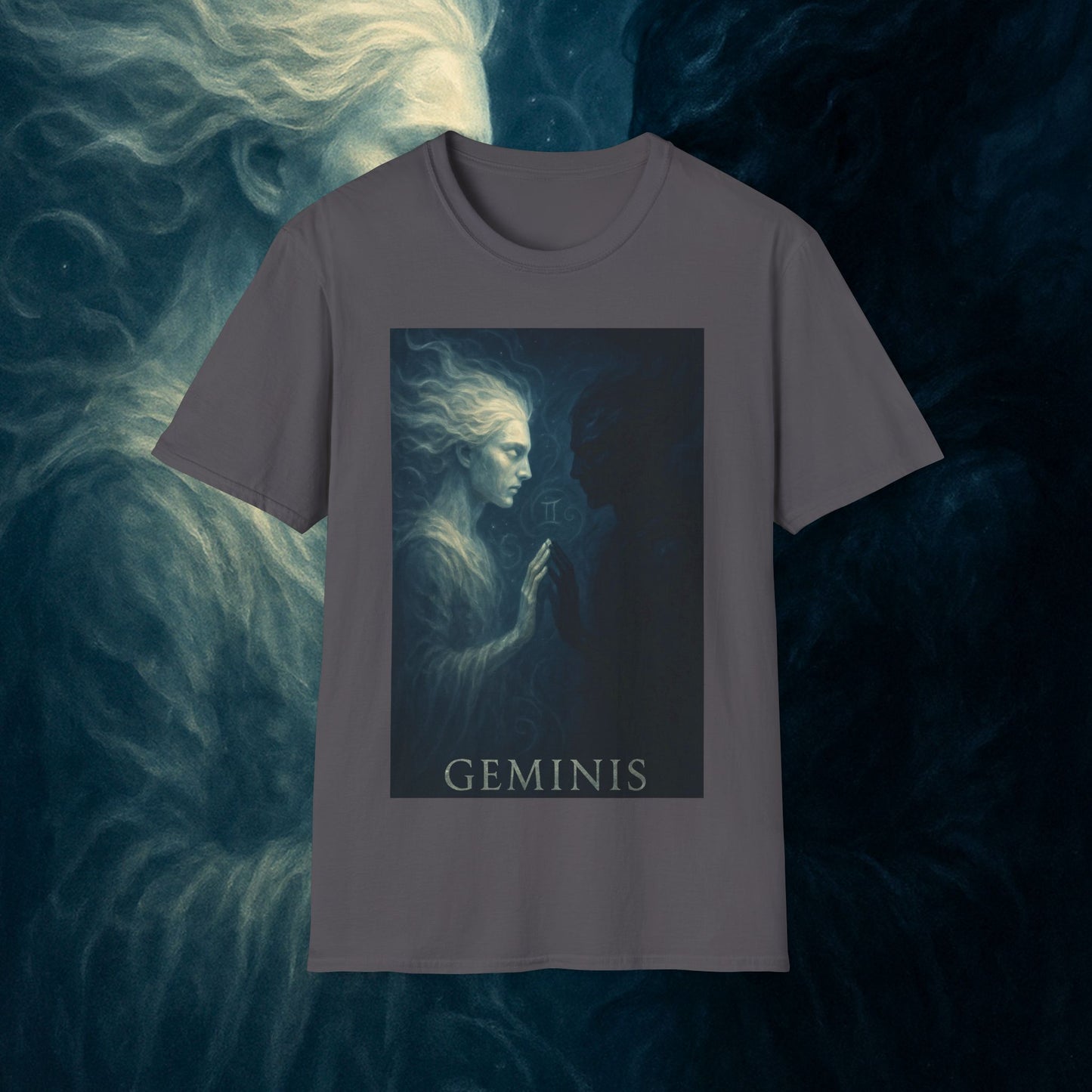 "Camiseta ♊ Géminis — Reflejo del alma dividida"