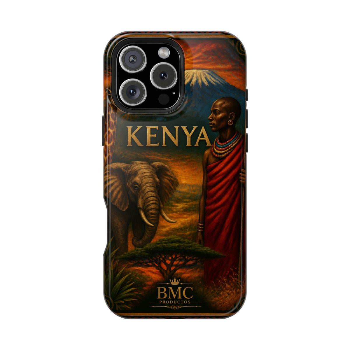 "Reinforced Magnetic Case Kenya: Wild Adventure and Land of Infinite Horizons 🦁🌄🏕️"