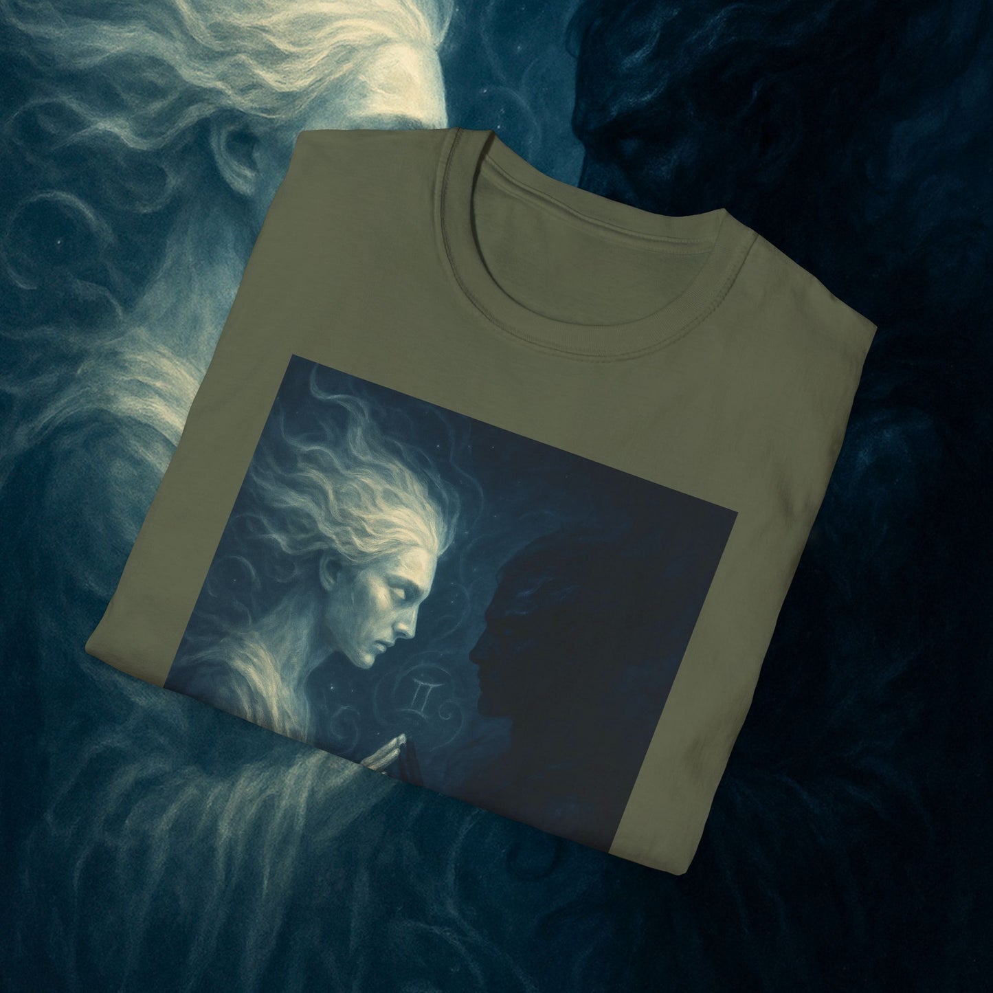 "Camiseta ♊ Géminis — Reflejo del alma dividida"