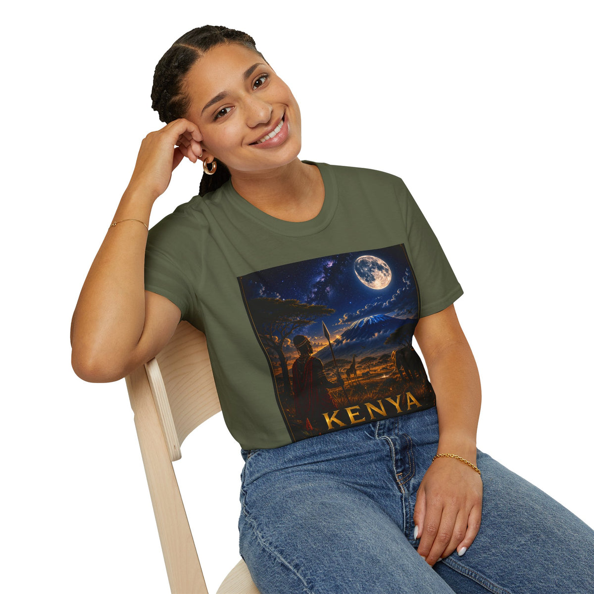 "Camiseta Kenia: Aventura Salvaje y Tierra de Horizontes Infinitos 🦁🌄🏕️"