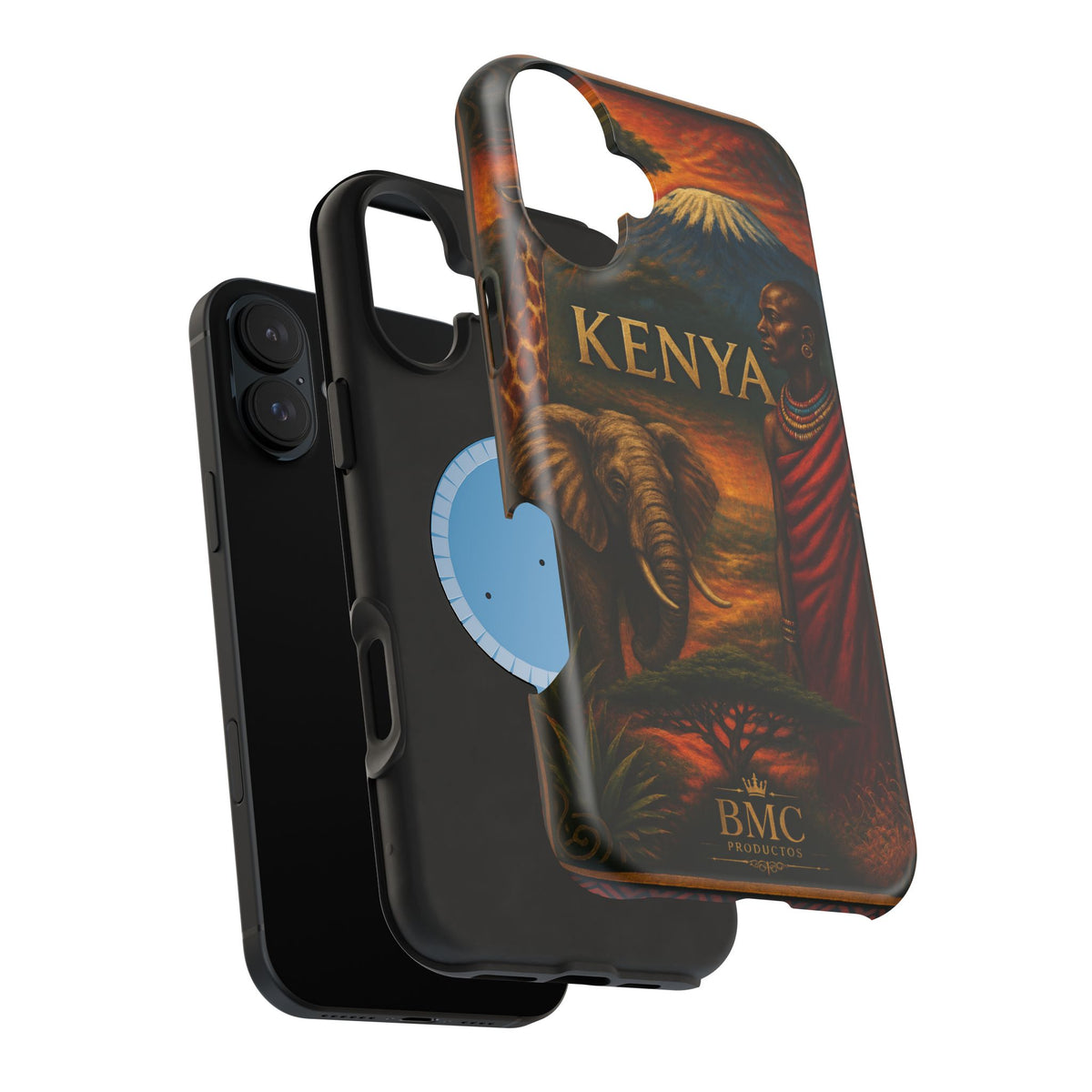 "Reinforced Magnetic Case Kenya: Wild Adventure and Land of Infinite Horizons 🦁🌄🏕️"