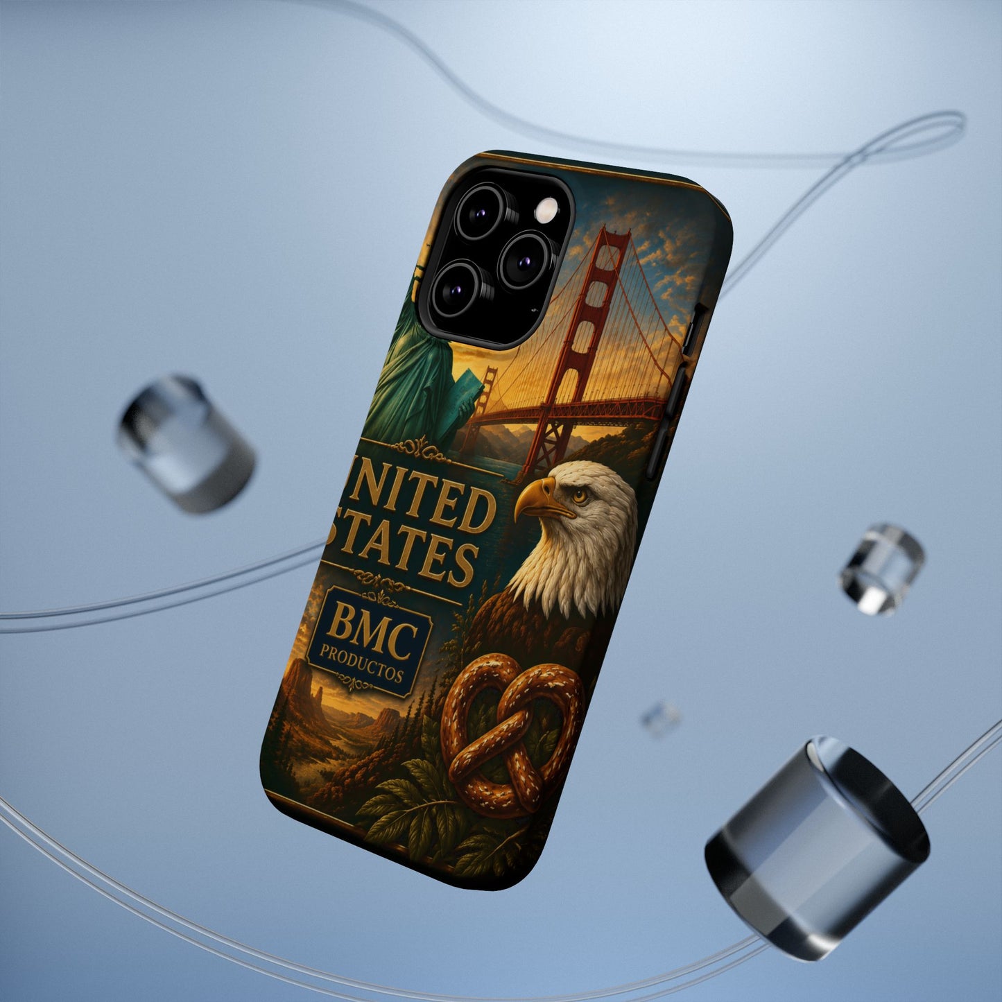 "Funda Magnética Reforzada Estados Unidos: Sueños, Libertad y Grandes Horizontes 🗽🏜️🌆"