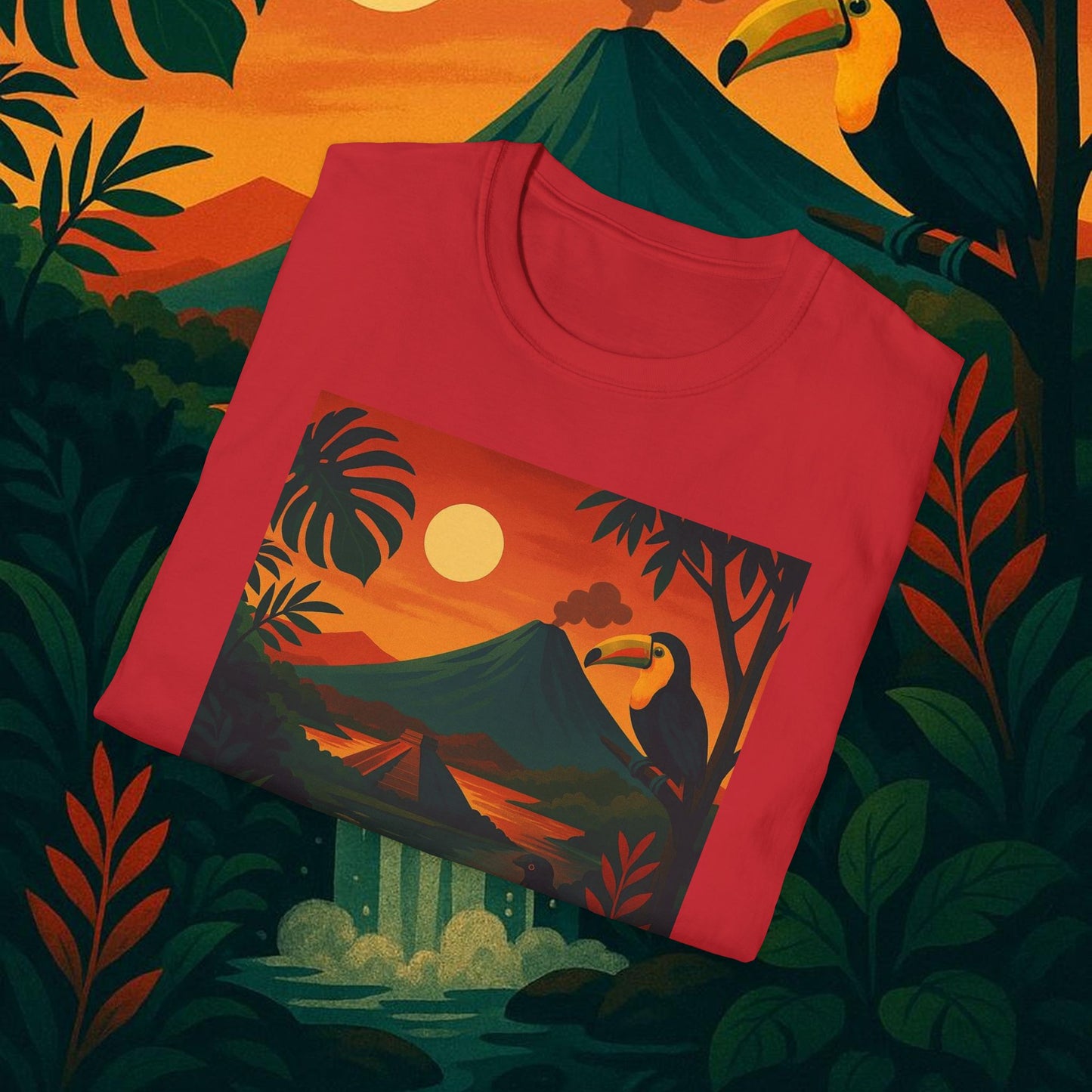 "Camiseta   Costa Rica: Pura Vida entre Volcanes y Selvas 🌋🌴🦜"