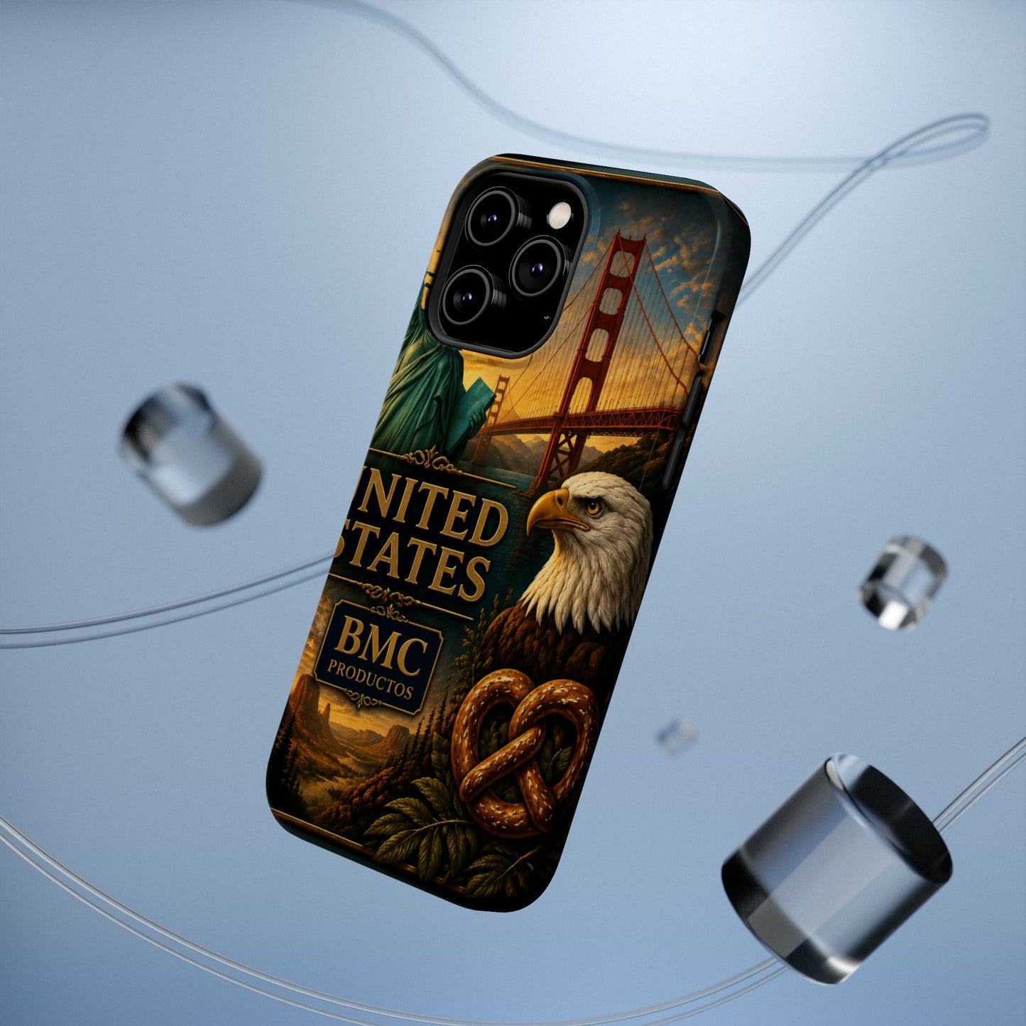 "Funda Magnética Reforzada Estados Unidos: Sueños, Libertad y Grandes Horizontes 🗽🏜️🌆"