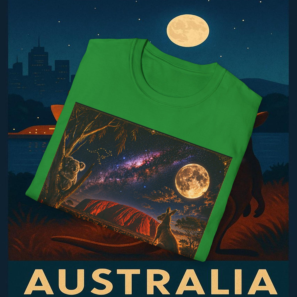 "Camiseta Australia 🌞 – Tierra de maravillas naturales y espíritu libre"