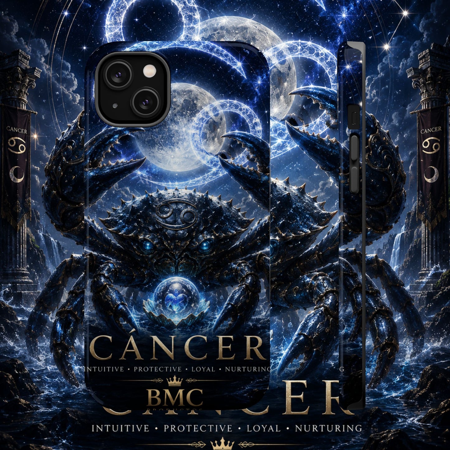 "Funda Magnética Reforzada ♋ Cáncer — Guardián de las profundidades""