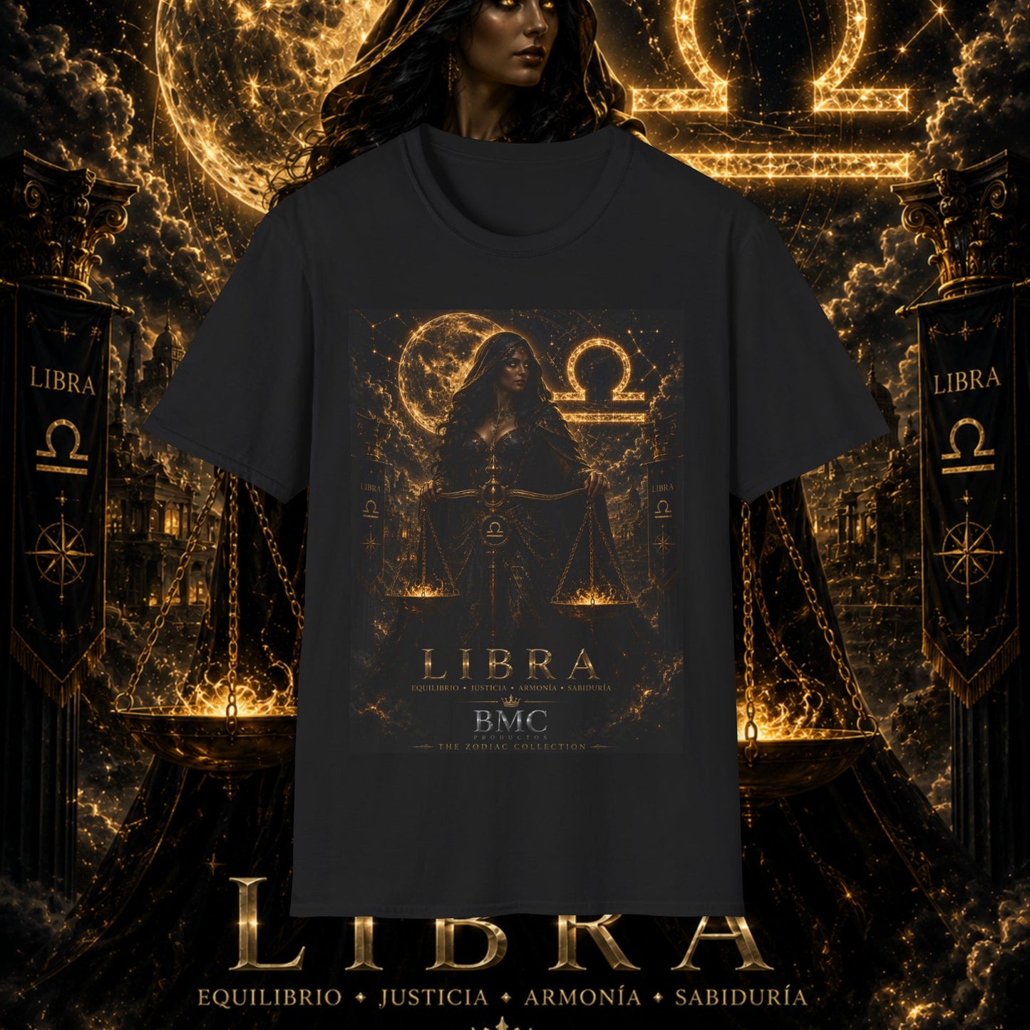 "Camiseta LIBRA – La Guardiana del Equilibrio"