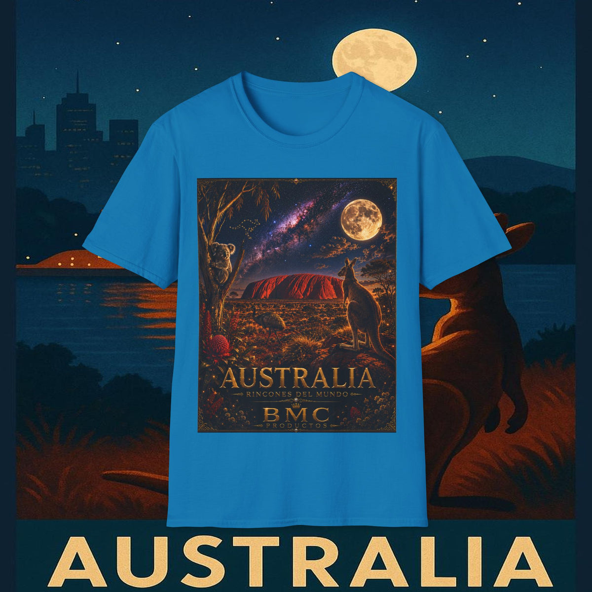 "Camiseta Australia 🌞 – Tierra de maravillas naturales y espíritu libre"